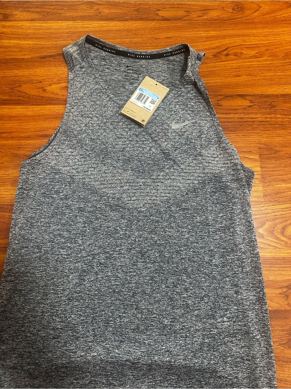 Nike Grey Heather Running Tank Top